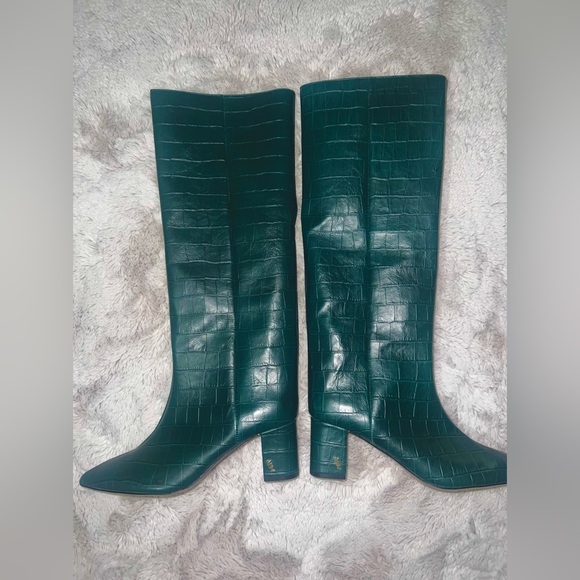 New Kurt Geiger women's croc knee high boots . Size 8 - Picture 3 of 7